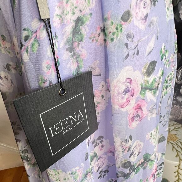 Mac Duggal Ieena 68259 - High Neck Floral Print Evening Dress/ size 4 - Picture 10 of 12